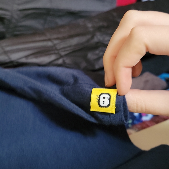 Very Soft Dark Blue WonderWink Shirt - Picture 4 of 8